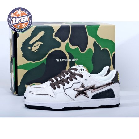 Bape Sk8 Sta White Silver 40-45