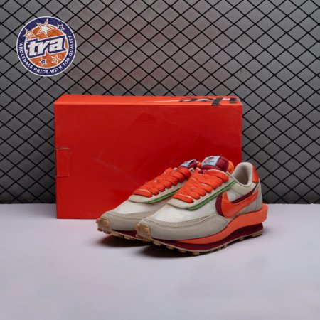 Nike LD Waffle CLOT Kiss of Death Net Orange Blaze DH1347-100 Unisex