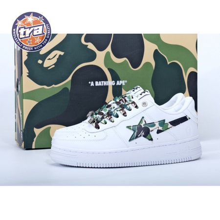 Bape Sta Low White ABC Camo Green 36-45
