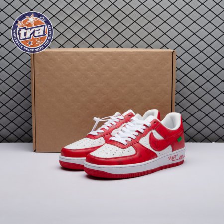 Nike Air Force 1 Low By Virgil Abloh White Red Men's