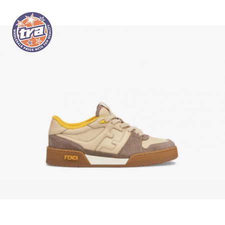 Fendidi Match Ladies Beige Suede Low Top Shoes 35-45