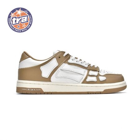 AMIRI Skel Top Low Whtie Brown 40-46