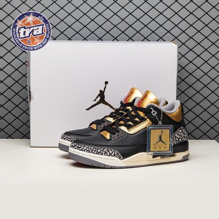 Air Jordan 3 Black Gold Men's