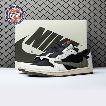 Travis Scott x Air Jordan 1 Low OG Olive DZ4137-106 Unisex