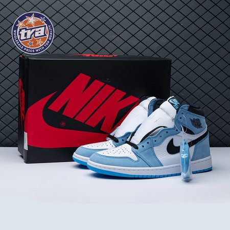 Jordan 1 Retro High White University Blue Black Unisex