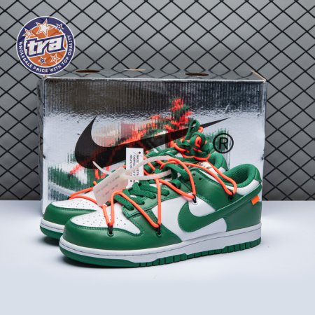 Off-White x Dunk Low 'Pine Green' Unisex