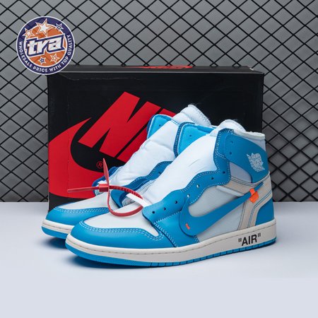 Off-White x Air Jordan 1 Retro High OG 'UNC' Unisex