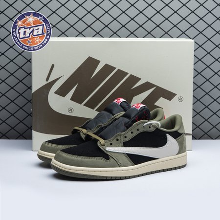 Travis Scott x Air Jordan 1 Low OG Black Olive DM7866-001 Unisex