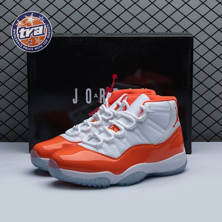Air Jordan 11 Retro High 72-10 White Orange Men's