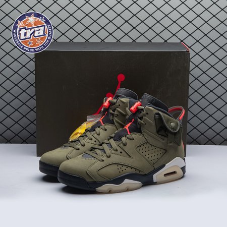 Travis Scott x Air Jordan 6 Retro 'Olive' CN1084 200 Men's