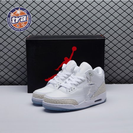 Jordan 3 Retro Pure White 136064-111 Unisex