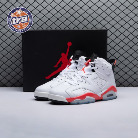 Jordan 6 Retro Infrared White 384664-123 Men's