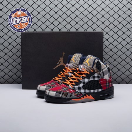 Jordan 5 Retro Plaid (GS) FD4814-008 Unisex