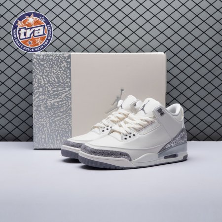 Jordan 3 Retro Sail Cement Grey CK9246-100 Unisex