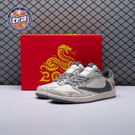 Travis Scott x Fragment Design x Air Jordan 1 Low OG SP XS3086-009 Unisex