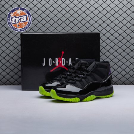 Air Jordan 11 GS Black Barely Volt Men's