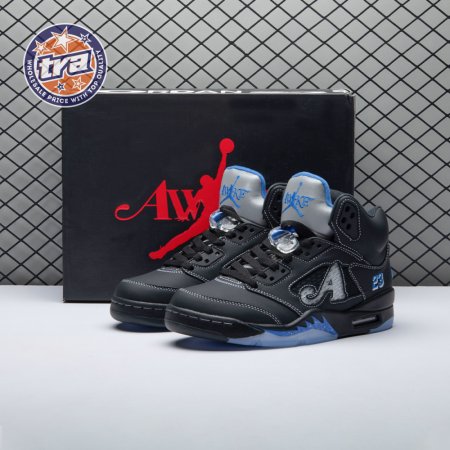 Awake NY x Air Jordan 5 "Black/Racer Blue" DV4982-004 Unisex