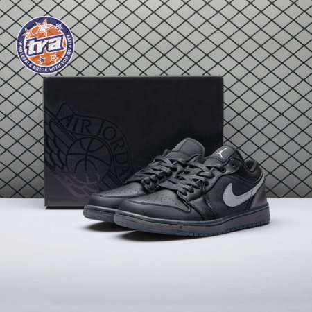 Jordan 1 Low Black White Dark Smoke Grey Unisex