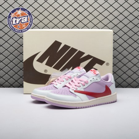Travis Scott x Air Jordan 1 Low White Pink DM7866-106 Unisex
