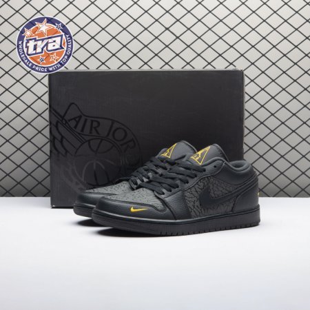 Jordan 1 Low Black Elephant Print IM6568-010 Unisex
