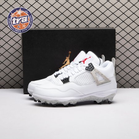Air Jordan 4 Retro TD Cleat White Cement HQ0207-106 Men's